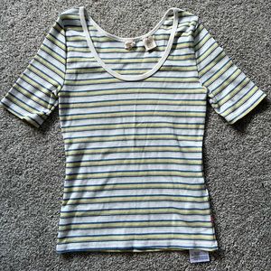 Levi’s fitted striped top.